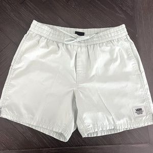 Medium light green Vans shorts